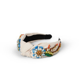 Sarah J Curtis Daisy Headband - Beige