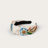 Sarah J Curtis Daisy Headband - Beige