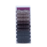 Masone Coiled Hair Rings - Smoke