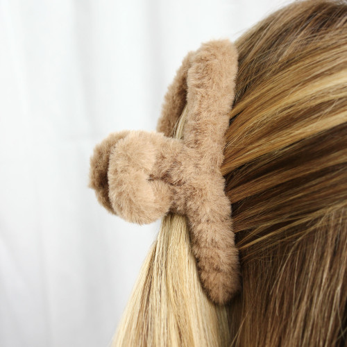 BeautyWorks Fur Hair Claw – Brown