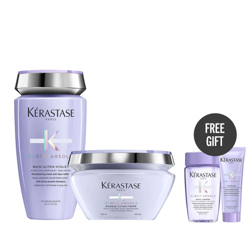Kérastase Blond Absolu Ultra-Violet Bain & Cicaextreme Masque Duo