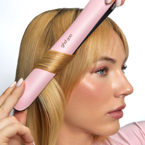 GHD Gold Hair Straightener in Pink Sorbet