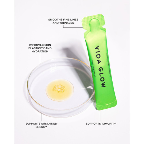 Vida Glow Collagen Liquid Advance 15 x 12.5 ml - Green Apple Vida Glow Collagen Liquid Advance 15 x 12.5 ml - Green Apple