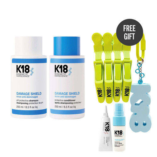 K18 Rescue & Rebuild Bundle with Hair Clips