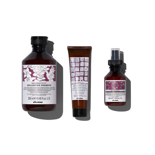 Davines Naturaltech Replumping + Hair Filler Gift Pack Davines Naturaltech Replumping + Hair Filler Gift Pack