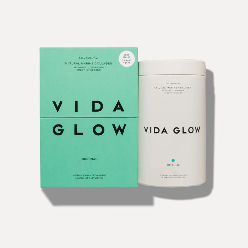 Vida Glow Natural Marine Collagen Original 270g Glass Jar