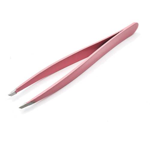 Hardenburg Tweezers Slant Pink Stainless Steel