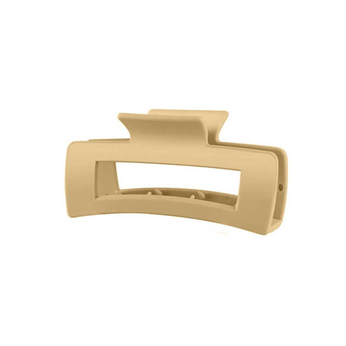 BeautyWorks Rectangle Hair Claw – Beige (2025)