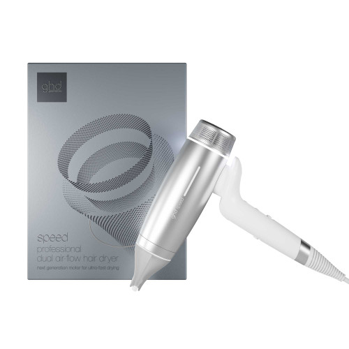 GHD Speed Professional Hair Dryer Metallic White