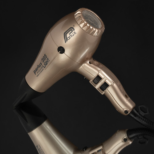 Parlux 385 Powerlight Ceramic & Ionic Hair Dryer 2150W – Light Gold