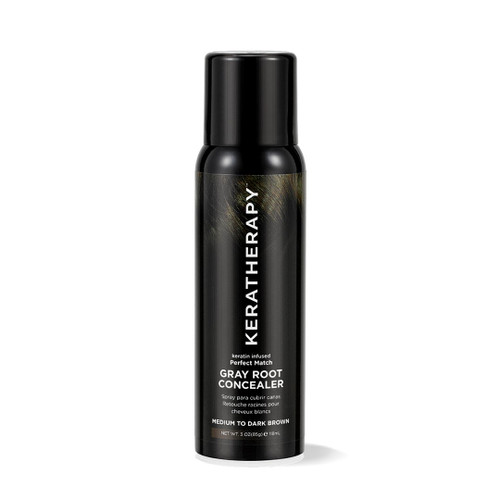 Keratherapy Gray Root Concealer Medium to Dark Brown 118ml