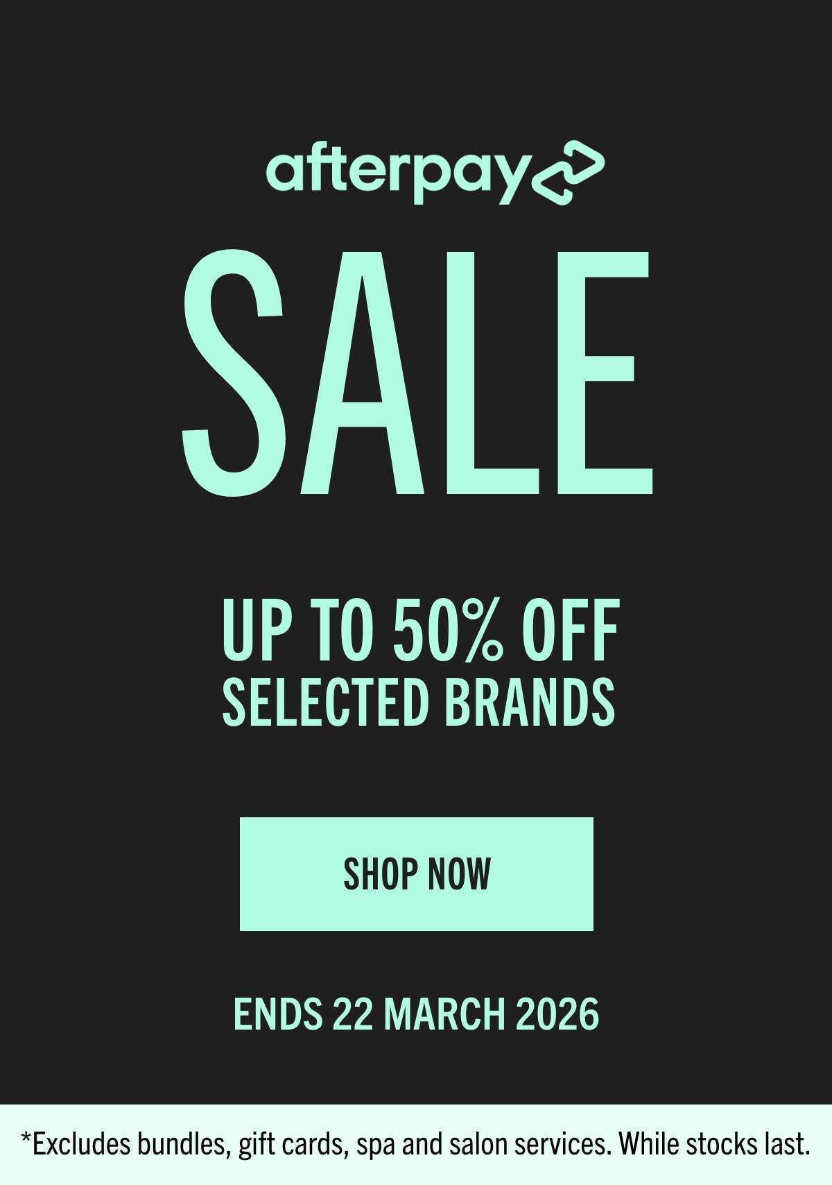 Shop Afterpay sale at BeautyWorks