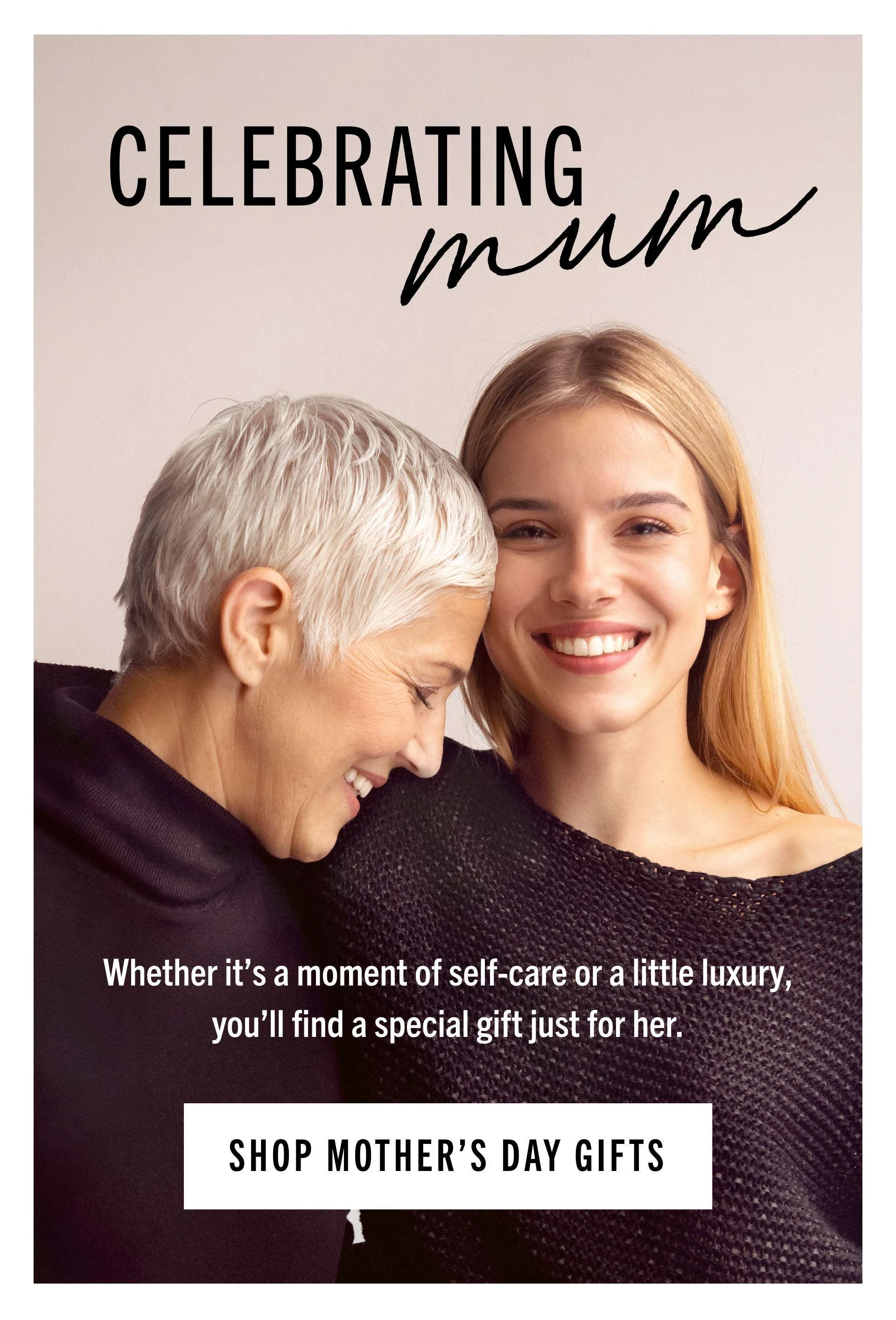 Celebrating Mother's Day at BeautyWorks. Shop gifts for mum