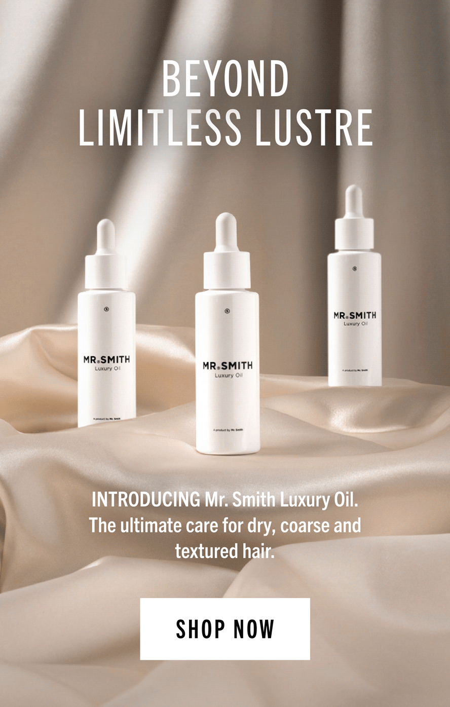 New Mr Smith Luxury Hair Oil for thick hair
