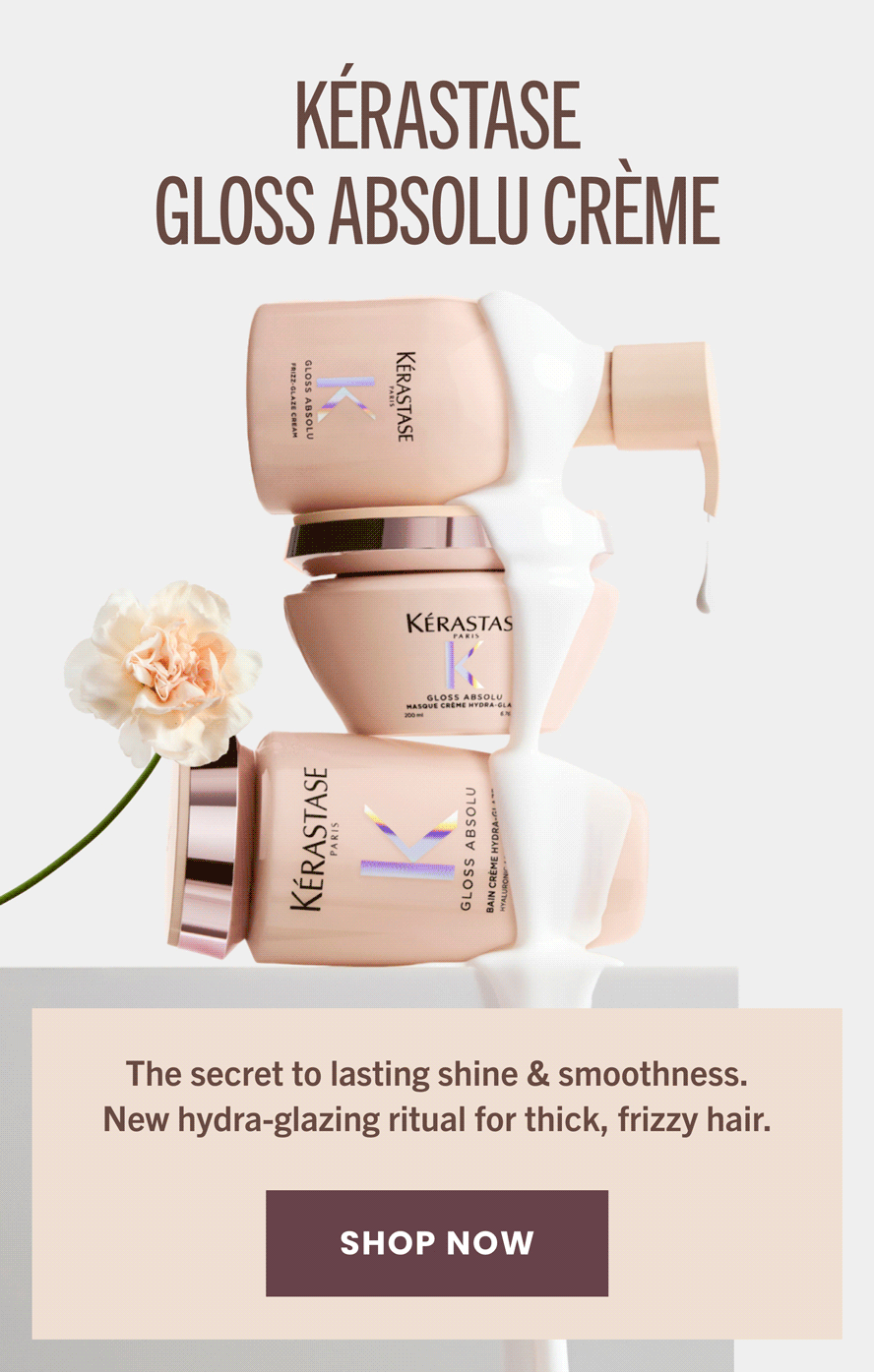 New Kerastase Gloss Absolu Creme shampoo for curly hair