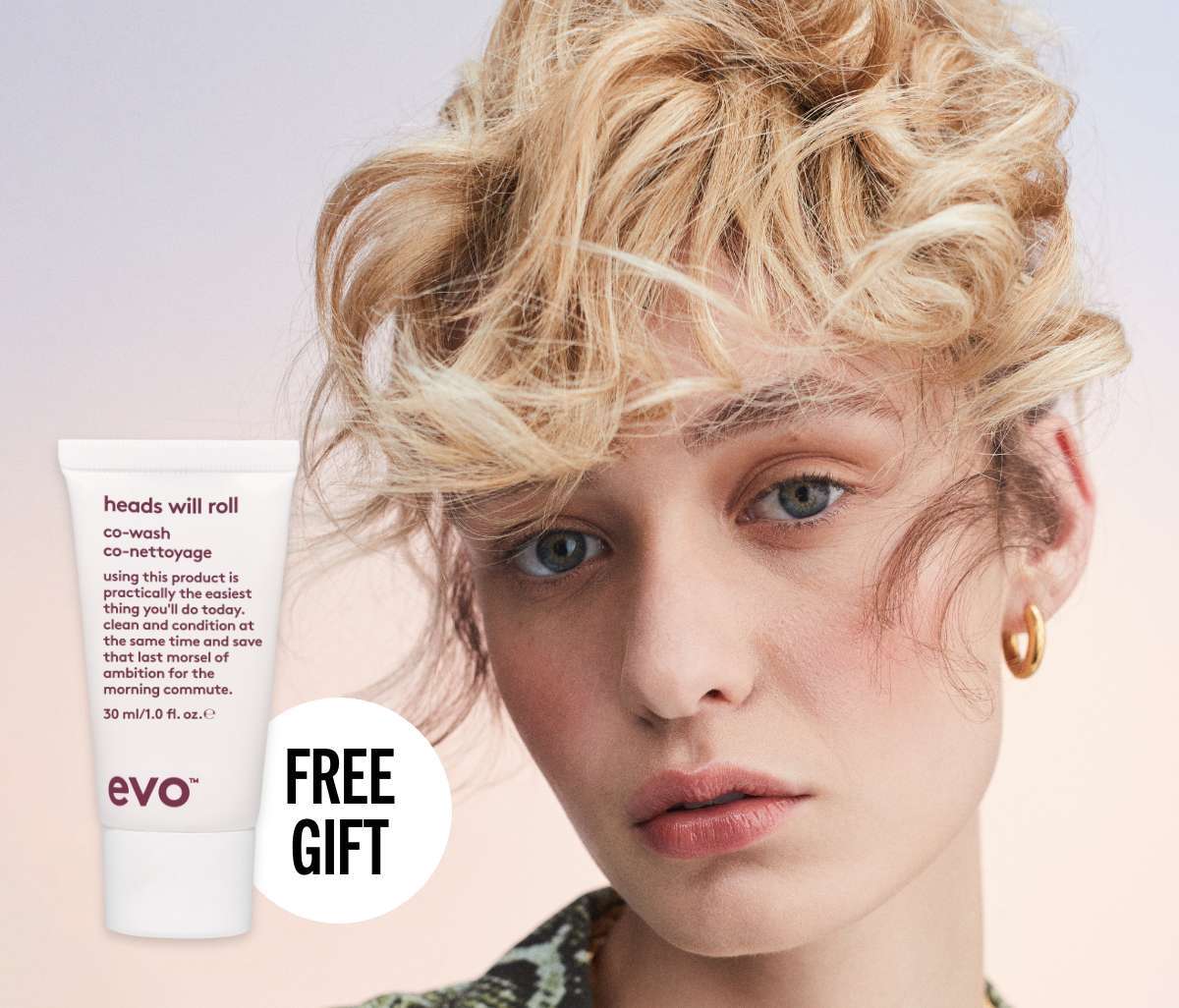 Free Evo Co-Wash Mini gift with purchase.*