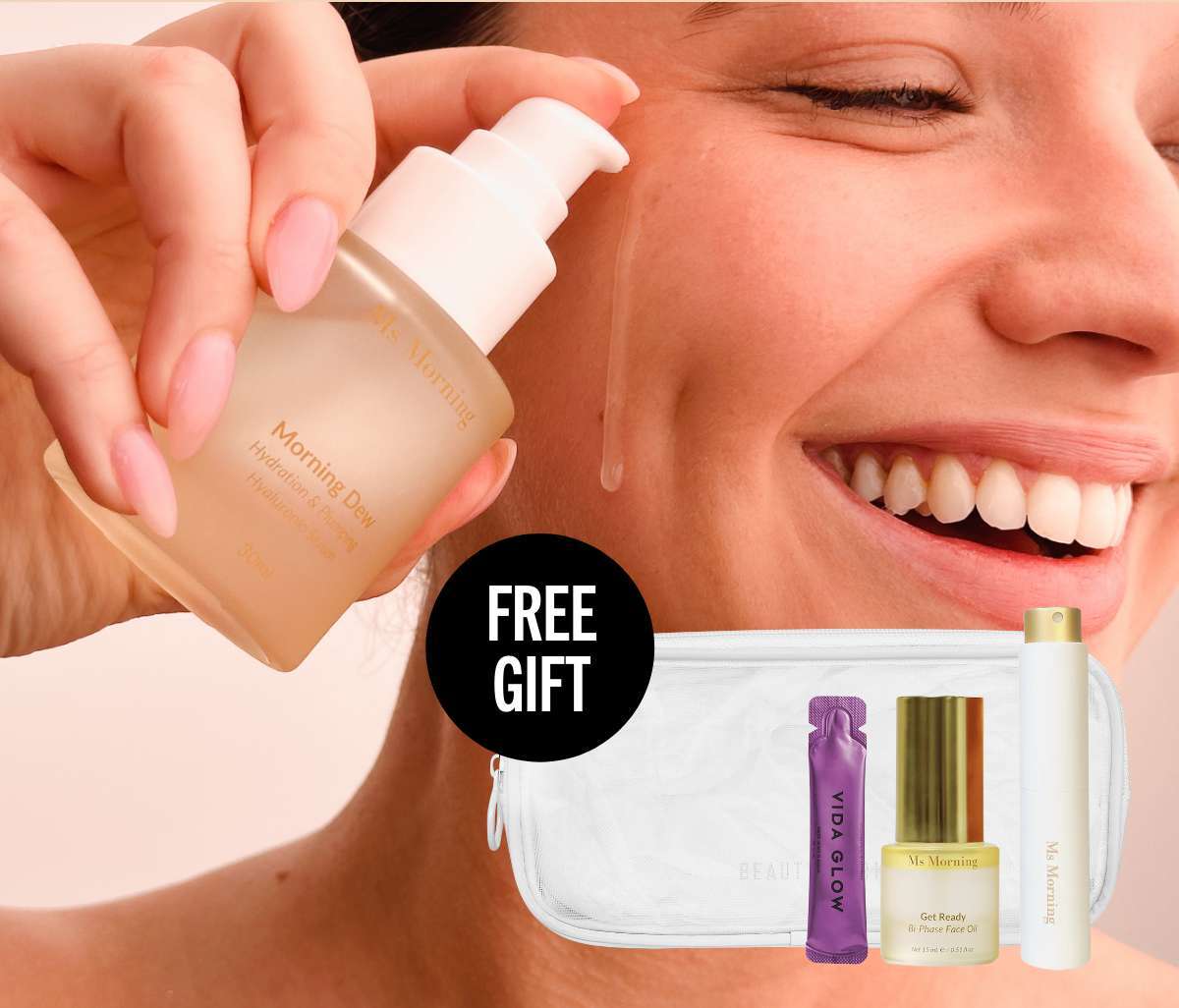 Free gift (valued $92), when you spend over $120 in Ms Morning.*