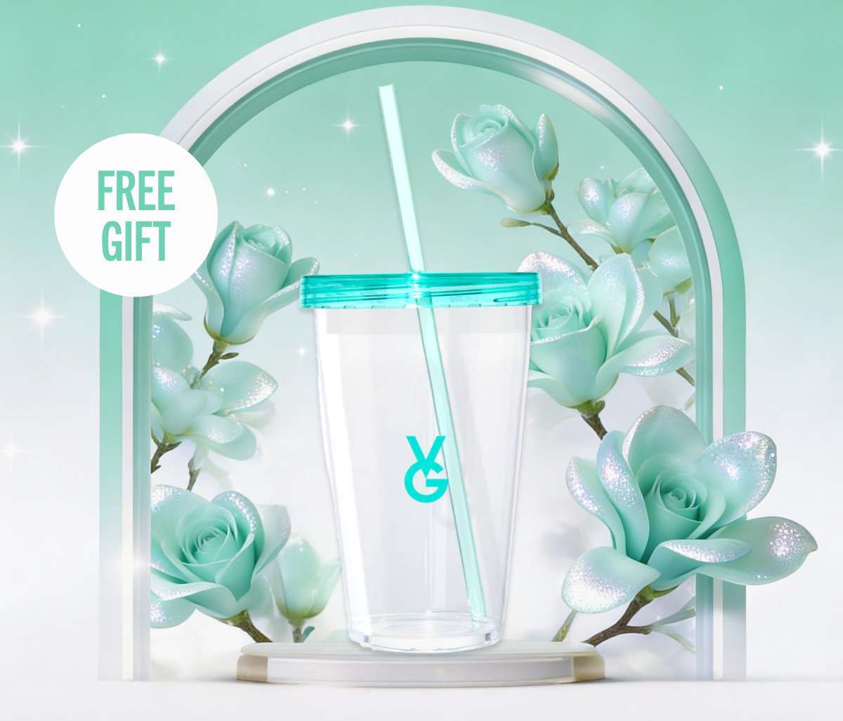 Vida Glow The Collagen Tumbler gift with purchase.*