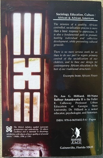 African Power:  Affirming African Indigenous Socialization in the Face of the Culture Wars by Asa G. Williard III - Book