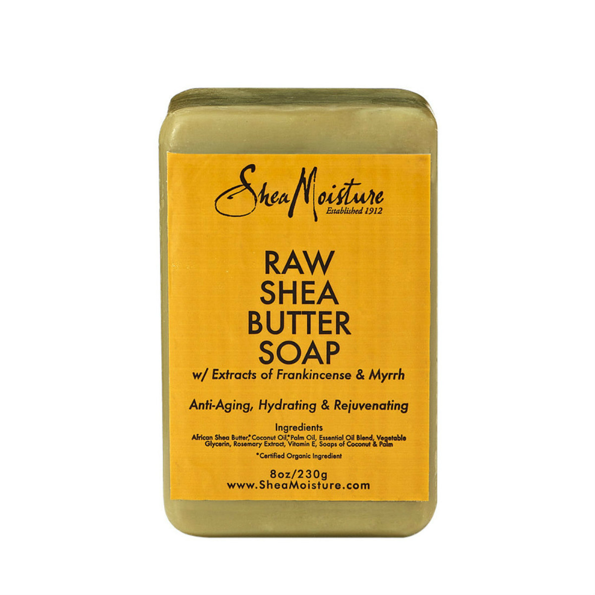 Shea Moisture Bar Soap "Raw Shea Butter Soap w/Frankincense & Myrrh Extracts"