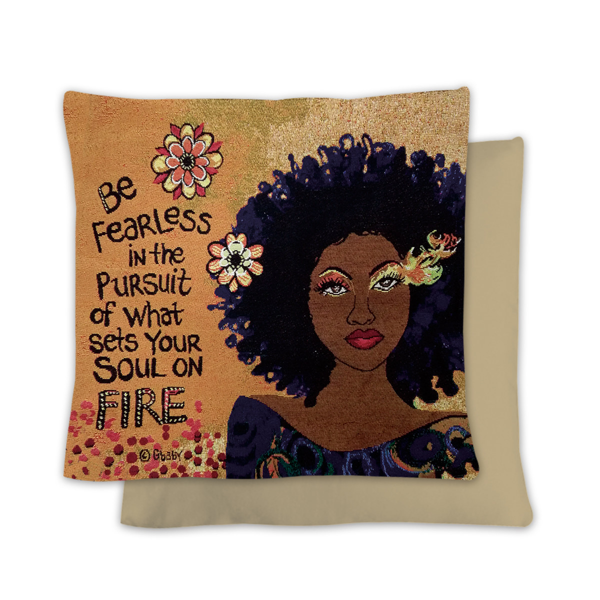 Shades of Color Pillow Cover - "Soul On Fire" By Sylvia "G Baby" Phillips
