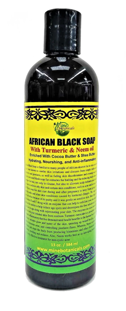 Mine Botanicals African Black Soap Turmeric with Neem Oil