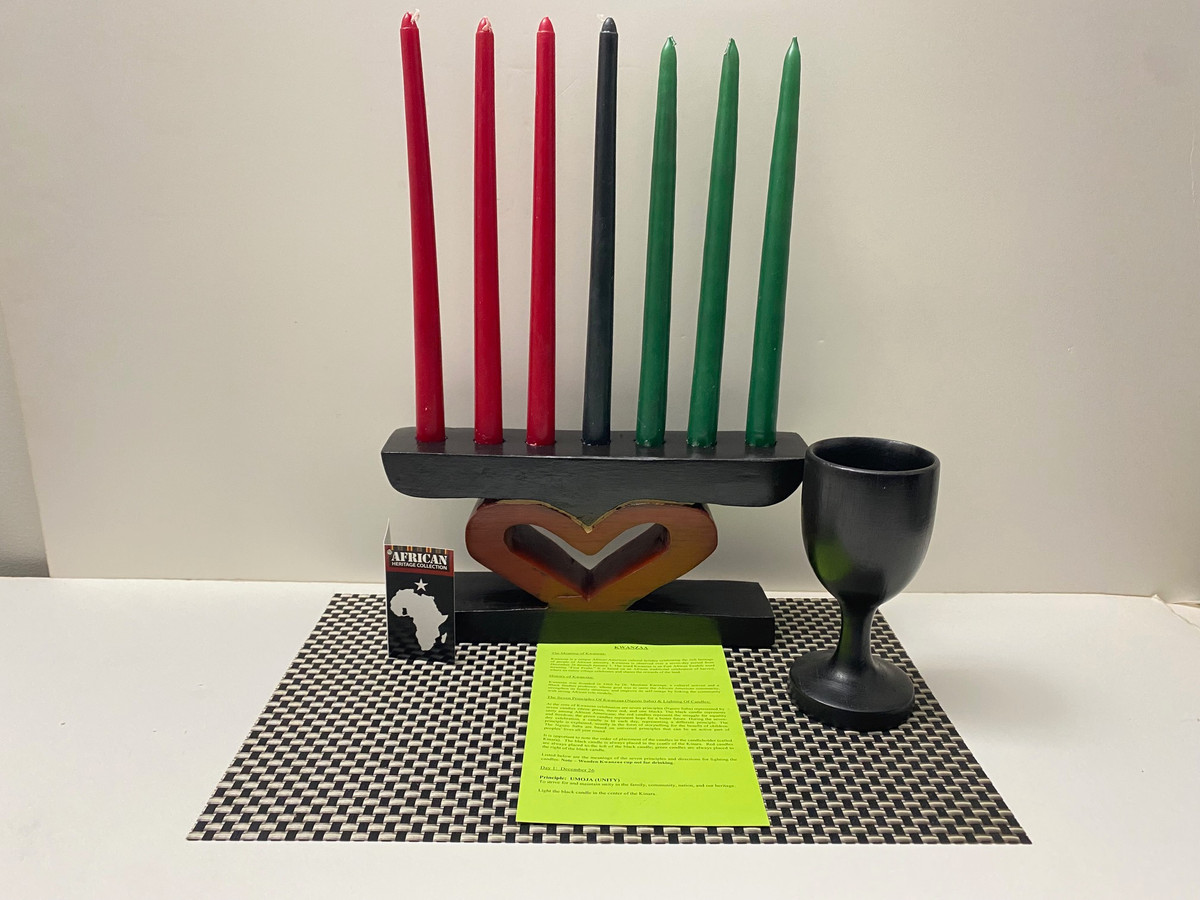 Kwanzaa Celebration Heart Set made in Ghana