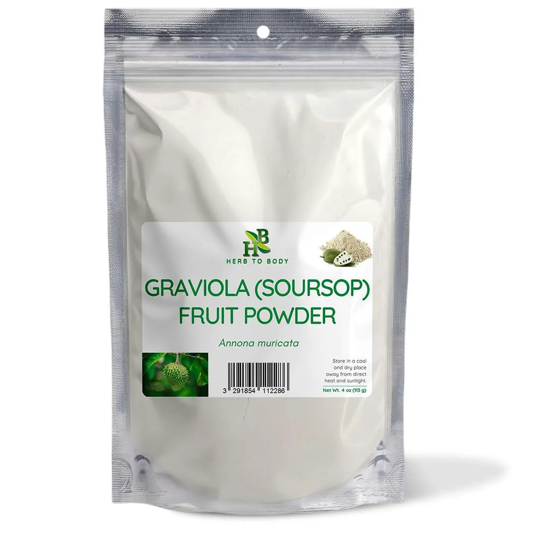 Herb to Body -  Graviola (Soursop) Fruit Powder 4 oz and 1LB 4oz