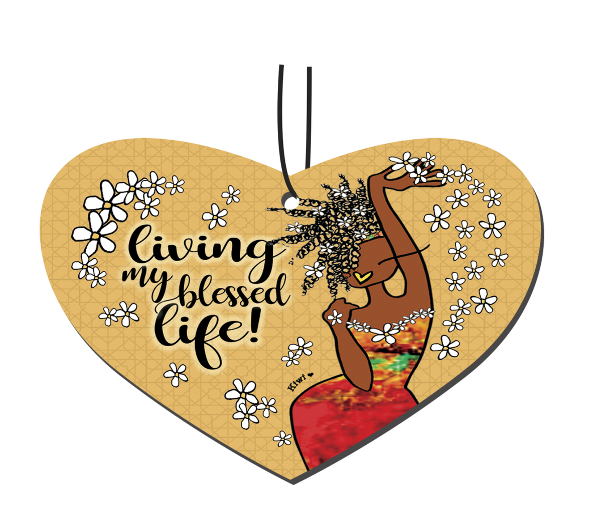 "Living My Blessed Life" Car Air Freshener - Kiwi McDowell