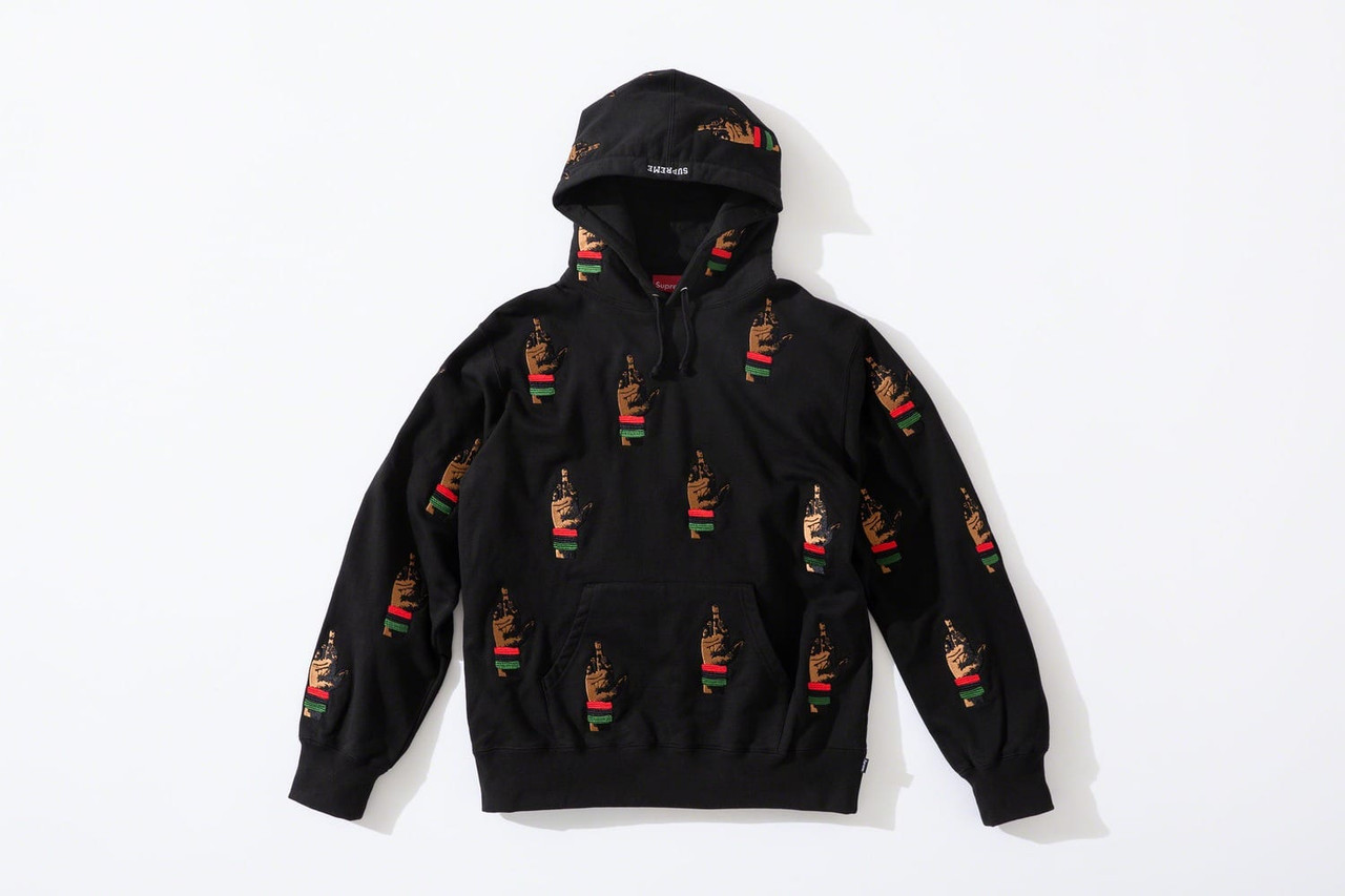 Supreme - Dead Prez - RBG Embroidered Hoodie - Black - X Large 