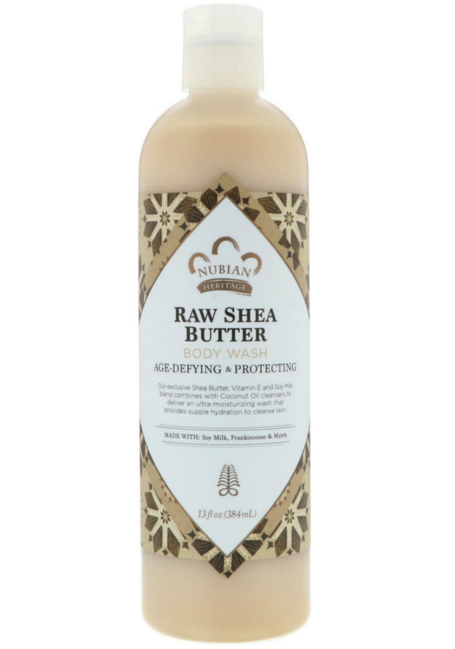 Nubian Heritage Raw Shea Butter With Soy Milk Vitamin E Frankincense Myrhh Body Wash