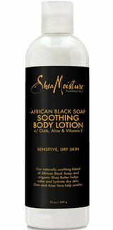 Shea Moisture "African Black Soap Soothing Body Lotion w/Oats, Aloe & Vitamin E