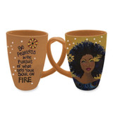 Latte Mugs- "Soul On Fire" By Sylvia "Gbaby" Cohen