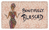 Designer Shower Curtain "Beautifully Blessed" By Cidne Wallace