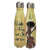 SHADES OF COLOR Stainless Steel Bottle - Wake Pray And Sip All Day