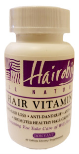Hairobics All Natural Hair Vitamins 60 Count