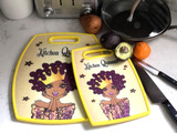 Cutting Board Set "Kitchen Queen" By Kiwi McDowell