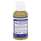 Dr. Bronner's 18-in-1 Magic Soap Hemp Peppermint 2 oz TRAVEL SIZE 