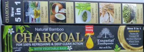 Natural Bamboo "Charcoal Essential Toothpaste 5 in 1"