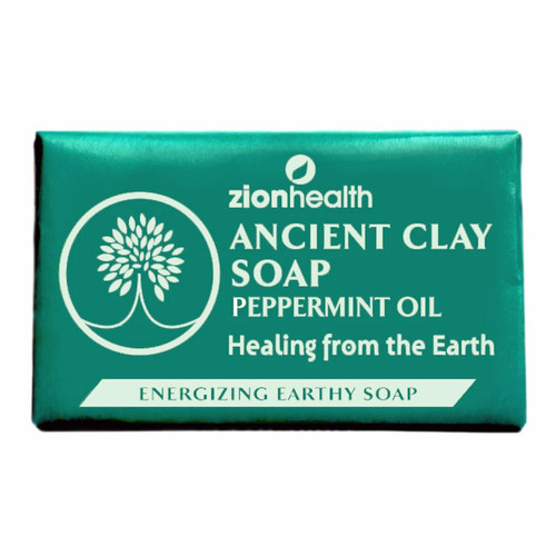 Zion Health "Peppermint Oil Ancient Clay Soap" 6 oz