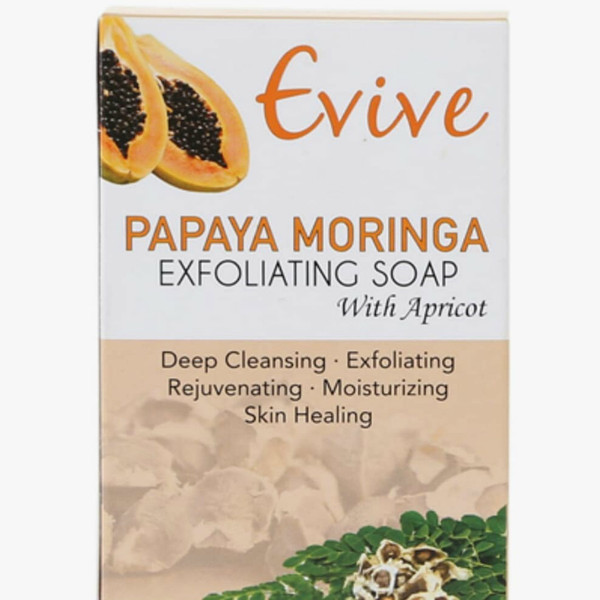 Evive "Papaya Moringa Exfoliating Body Soap" 5oz & 2oz