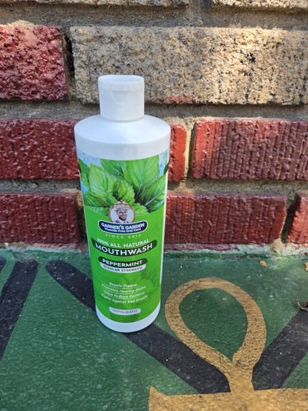 Garner's Garden "Antibacterial Mouthwash 100% All Natural Peppermint - Normal Strength" 16oz