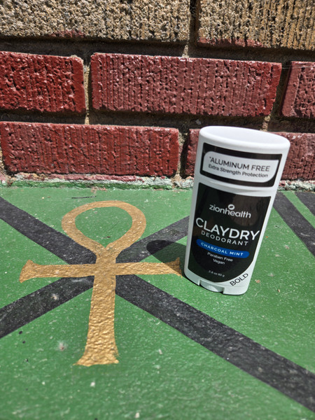 Zion Health "Clay Dry Charcoal Mint Natural Deodorant"