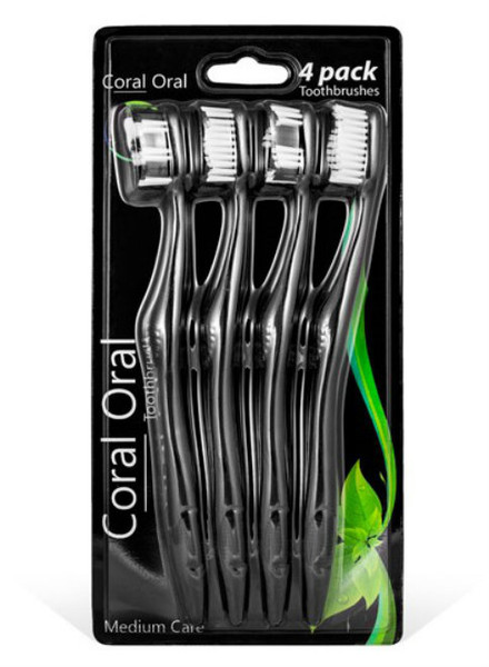 Coral Oral Toothbrush 4 pack