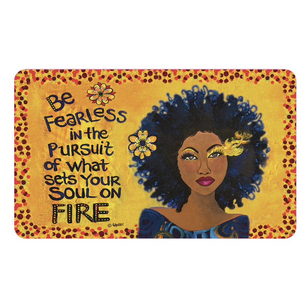 Interior Floor Mats- "Be Fearless in the Pursuit of What Sets Your Soul On Fire" By Sylvia "GBaby" Cohen