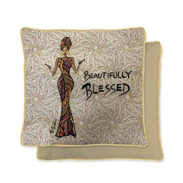 Shades Of Color - Beautifully Blessed Pillow Cover