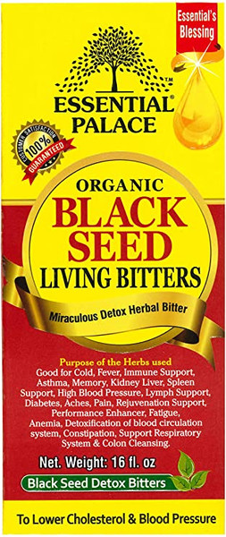 Essential Palace "Organic Black Seed Detox Living Bitters"