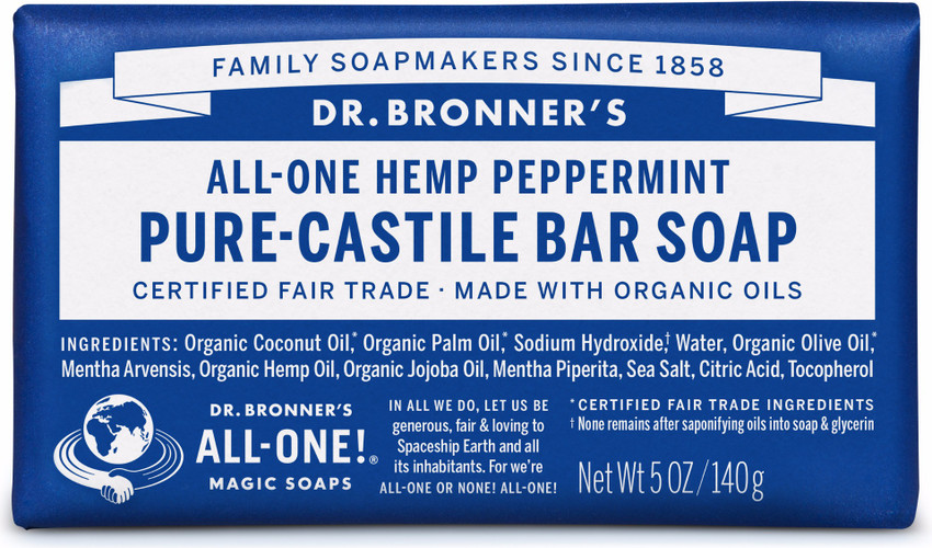 Dr. Bronner's - Pure-Castile Bar Soap Peppermint 5oz