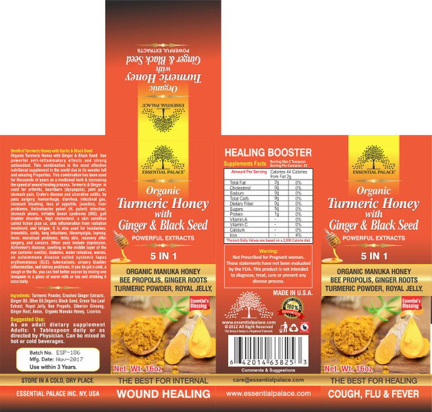 Essential Palace - Turmeric Honey with Ginger and Black Seed