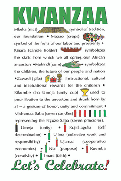 Kuumba Kollectibles "Kwanzaa Let's Celebrate" Kwanzaa Cards